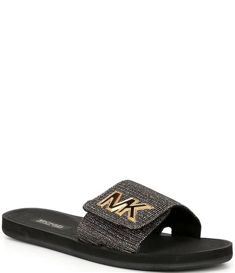 michael kors mk slides|michael kors slides size 11.